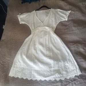 Johnny Was white eyelet dress